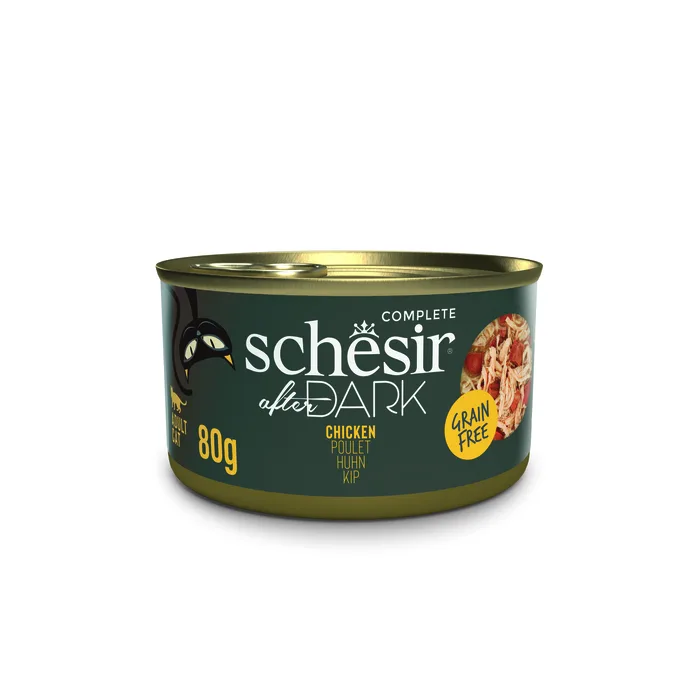 Schesir - מעדן לחתול בוגר בטעם עוף 80 גרם פטה