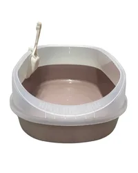 ארגז שירותים שקוף – חום