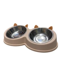 זוג קערות קיטי - גדול - ורוד