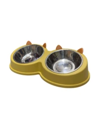 זוג קערות קיטי - גדול - צהוב