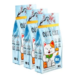 3 * CuteCat - חול מתגבש 10ל׳ בניחוח סבון (30ל׳)