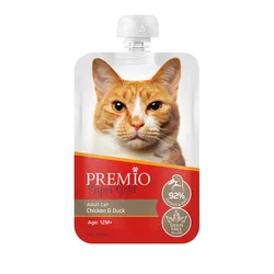 Premio -  מחיט פקק לחתול בוגר בטעם עוף וברווז 90 גרם