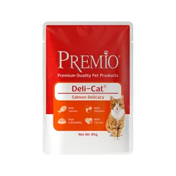 Premio - פאוץ׳ לחתול בוגר בטעם סלמון 85 גרם