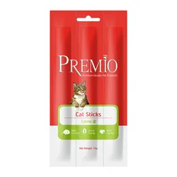 Premio - חטיף מקלוני בשר לחתול בוגר בטעם קטניפ 15 גרם