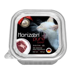 Horizon - שימורי פיור מזון מלא ומאוזן 100 גרם לחתול בוגר בטעם בקר