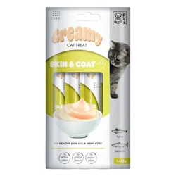 Creamy - שלוק קרמי לחתול לטיפול בפרווה ועור טונה סלמון 60 גרם