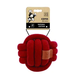 צעצוע לכלב קוטו כדור אדום 15 ס״מ