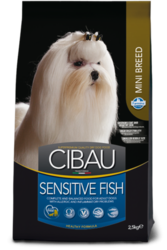 Cibau Sensitive Fish – מזון סנסיטיב עם דגים לכלבים מגזע קטן – 2.5 ק"ג