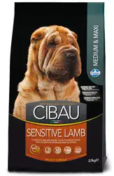 Cibau Sensitive Lamb – מזון סנסיטיב עם כבש לכלבים מגזע בינוני וגדול – 12 ק"ג