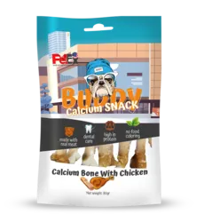 עצם קלציום בציפוי עוף -80גרם