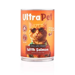 אולטרה פט פטה סלמון לחתול 400 גרם