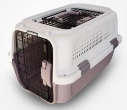 כלוב העברה סגול עם פתח עליון