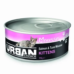 אורבן מעדן מוס חתלתולים סלמון וטונה 70 ג